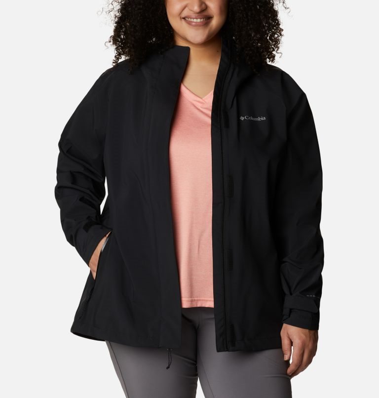 Women's Columbia Earth Explorer Shell Jackets Black | Plus Size CA-QL6CA